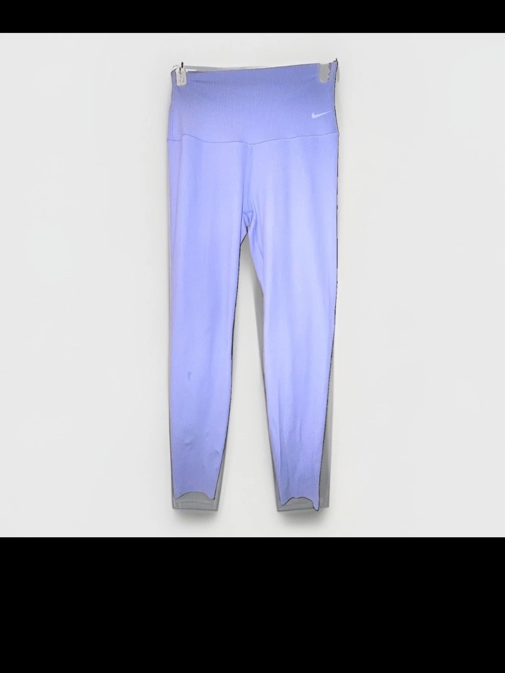 Nike Zenvy Rib Dri-FIT High-Waisted 7/8 Leggings Lavender Purple